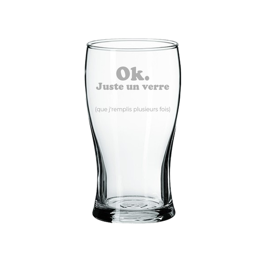 Verre à bière Juste un verre - La Maison Du Bar