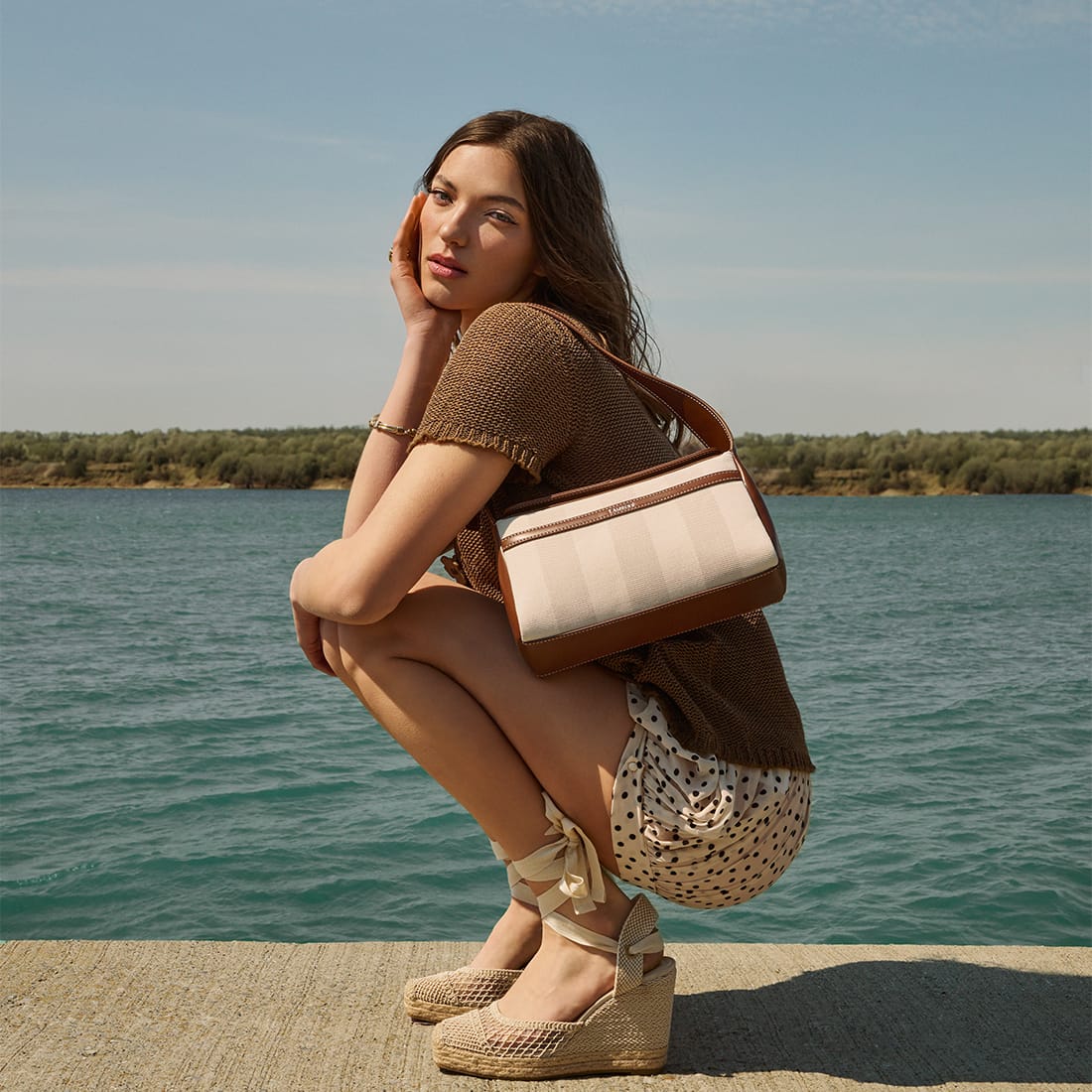 Le Shania Sac à main réversible hazelnut - Lambert
