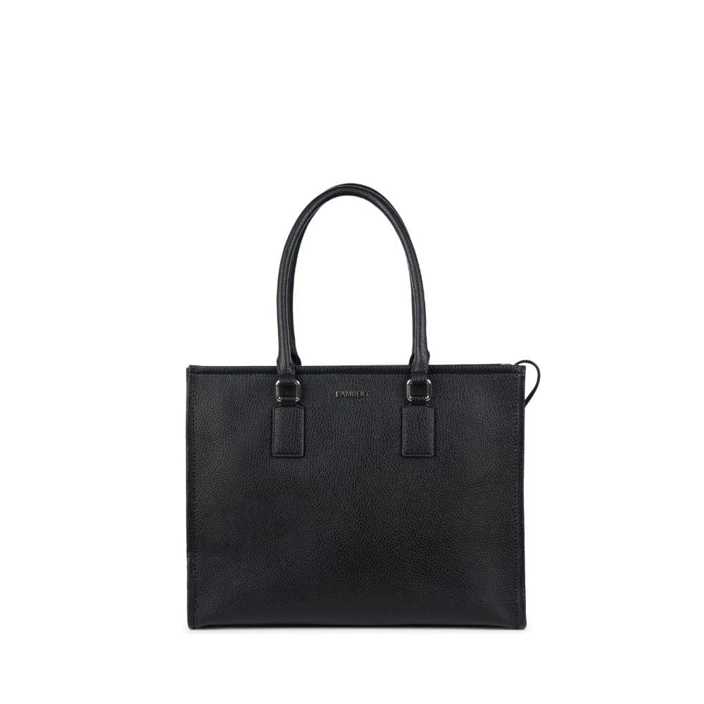 Le Valentina sac fourre-tout 2-en-1 en cuir vegan noir - Lambert