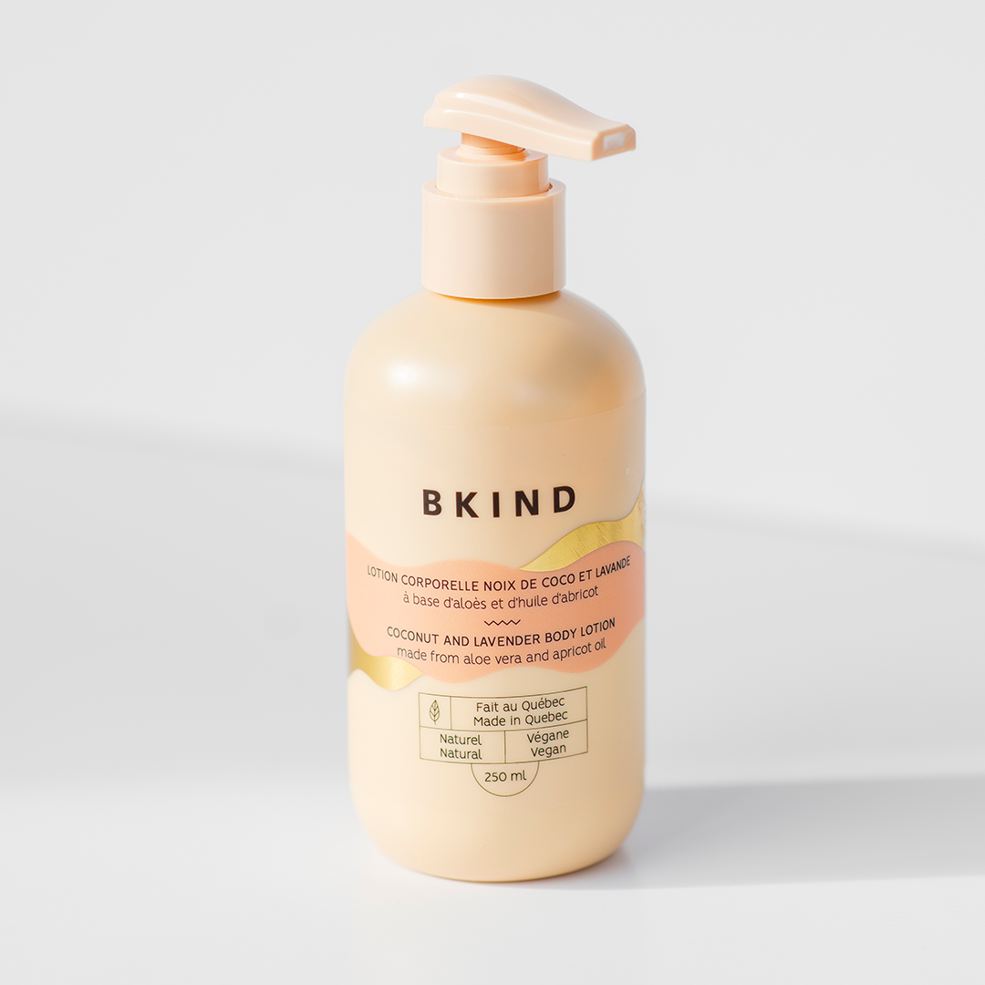 Lotion corporelle hydratante Noix de coco et lavande - BKIND