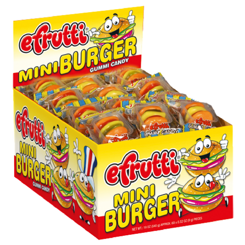 Jujube Gummi Mini Burger Efrutti