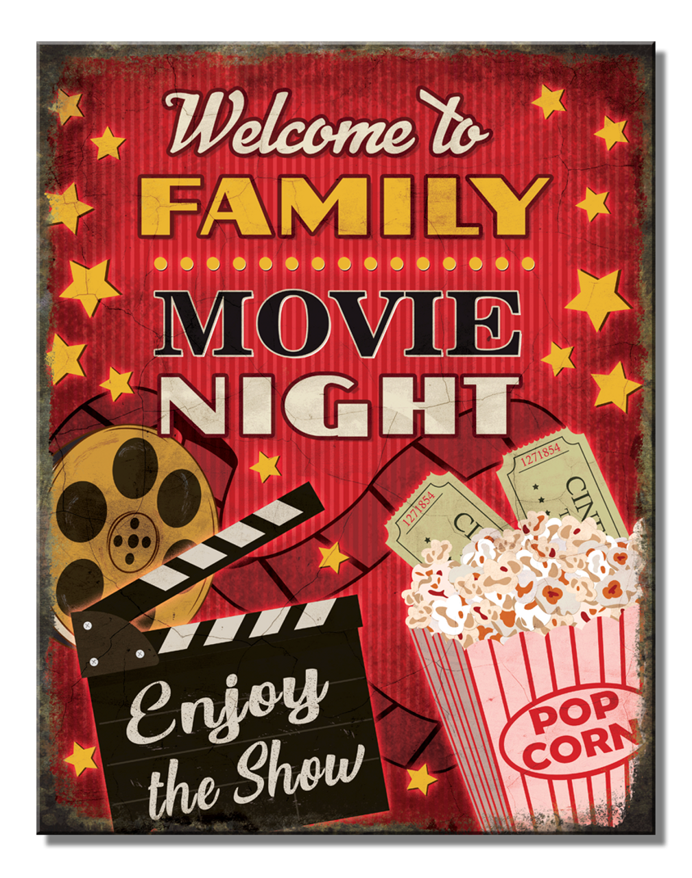 Enseigne Family Movie Night