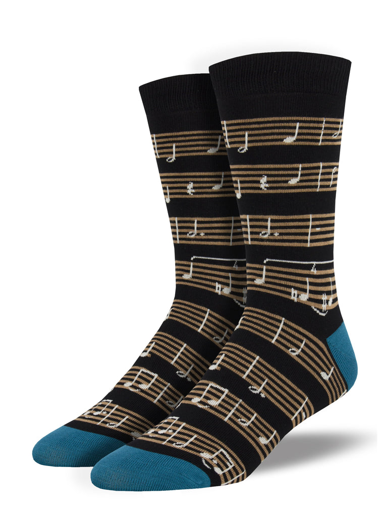 Bas en bambou partition de musique pour hommes - SockSmith