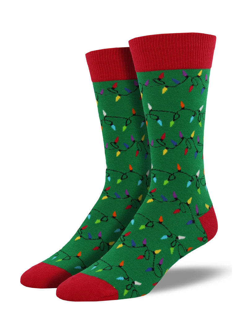 Bas Christmas Lights pour hommes - SockSmith