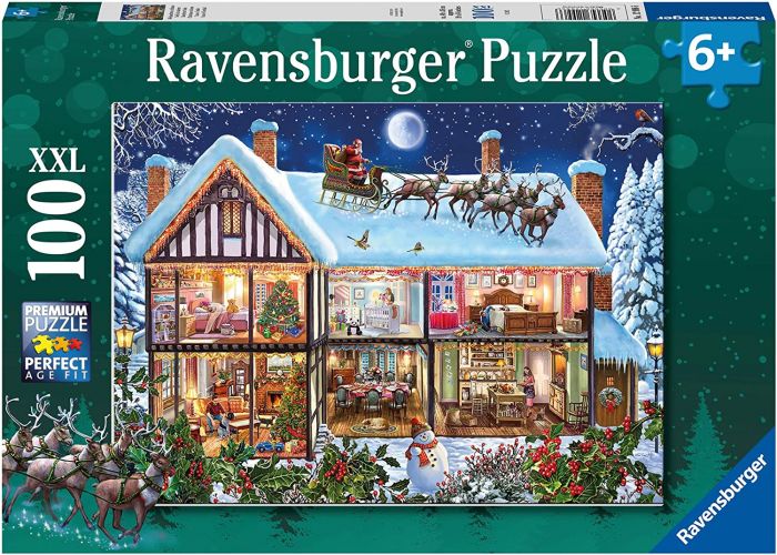 Casse-tête 100 pièces - Christmas At Home - Ravensburger